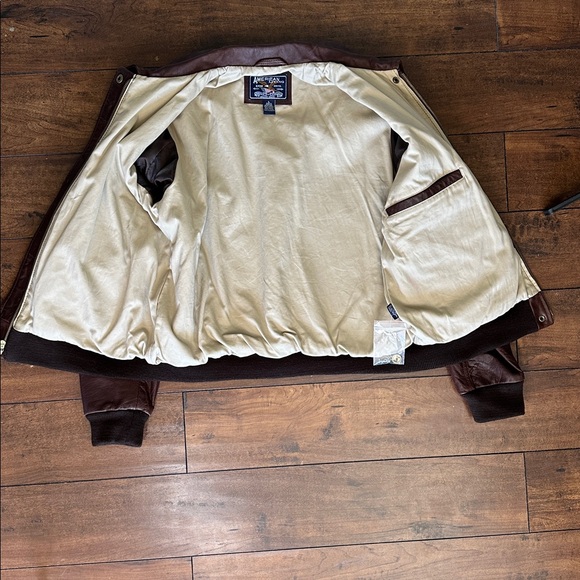 American Living Leather Jacket (L) - Picture 7 of 9